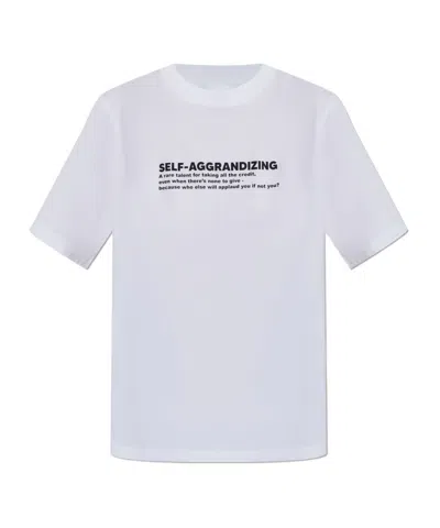 Victoria Beckham Slogan-print T-shirt In White