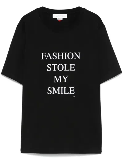 VICTORIA BECKHAM SLOGAN-PRINT T-SHIRT
