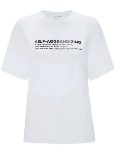 Victoria Beckham Slogan-print T-shirt In White