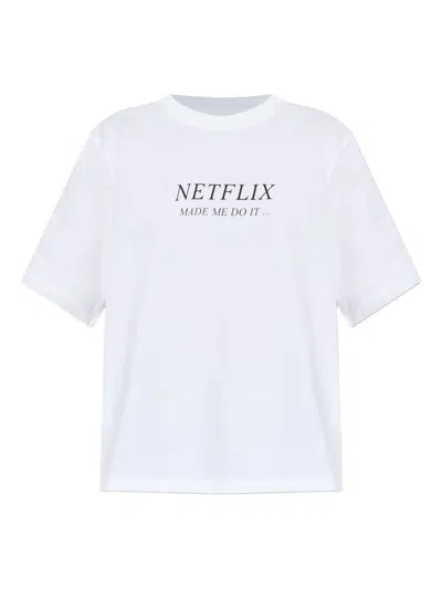 Victoria Beckham Slogan-print T-shirt In White
