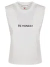 Victoria Beckham Be Honest T-shirt In White Be Honest