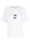 Victoria Beckham Slogan T-shirt In White