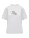 Victoria Beckham Slogan Cotton Jersey T-shirt In White