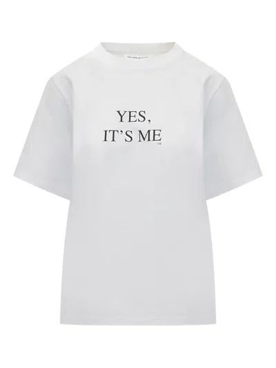 VICTORIA BECKHAM SLOGAN-PRINT T-SHIRT