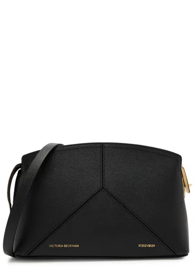 Victoria Beckham Small Classic Grained-leather Clutch In Black