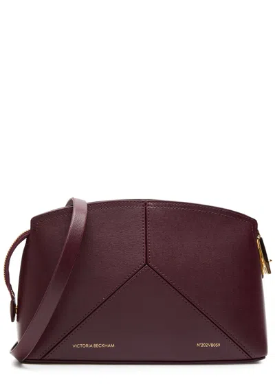 Victoria Beckham Small Classic Leather Clutch In Burgundy