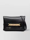 Victoria Beckham Small Leather Chain Pouch Bag In Black
