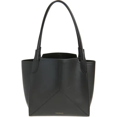 Victoria Beckham Small Victoria Leather Tote In Black