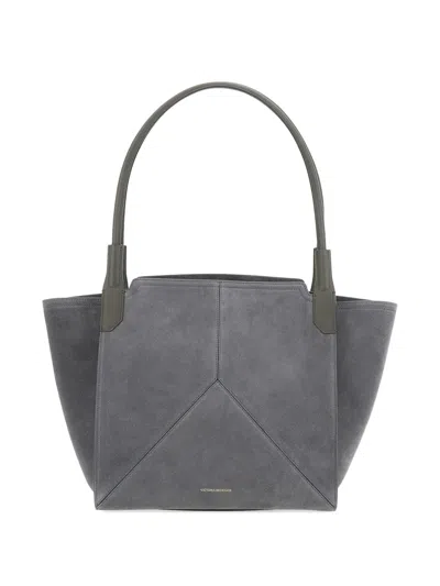 Victoria Beckham Small Victoria Tote Bag In Gray
