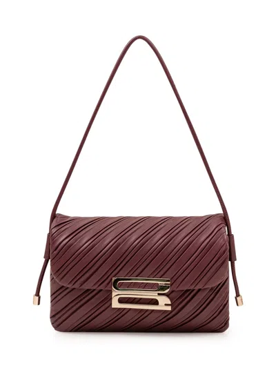 Victoria Beckham Soft Dorian Mini Handbag In Burgundy
