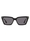 Victoria Beckham Soft Square Sunglasses In Schwarz