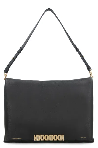 Victoria Beckham Sophisticated Black Jumbo Leather Clutch For Women