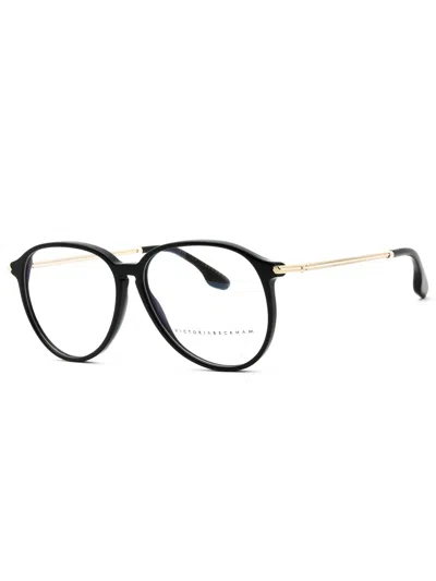 Victoria Beckham Sophisticated Round Eyeglasses In Black