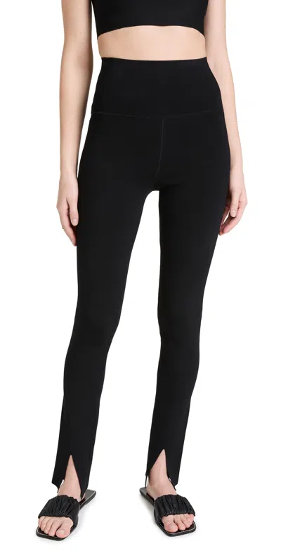 Victoria Beckham Vb Body Split Front High-waist Leggings In Black