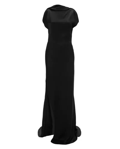 Victoria Beckham Split Side Dress In Black
