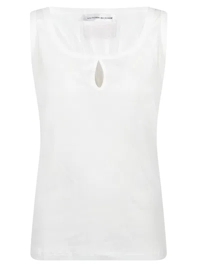 Victoria Beckham Split Tank Top In White