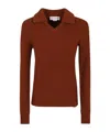 VICTORIA BECKHAM SPREAD-COLLAR RIBBED JUMPER