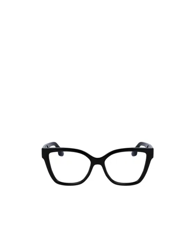 Victoria Beckham Square Frame Glasses In Black
