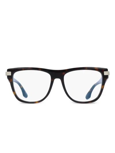 Victoria Beckham Square-frame Glasses In Brown