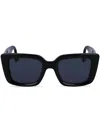 Victoria Beckham Square-frame Sunglasses In Black