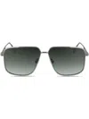 Victoria Beckham Square-frame Sunglasses In Metallic