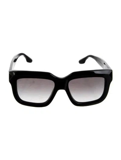 Pre-owned Victoria Beckham Square Gradient Sunglasses In Black