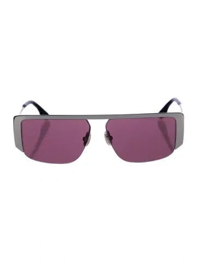 Pre-owned Victoria Beckham Square Tinted Sunglasses In Black