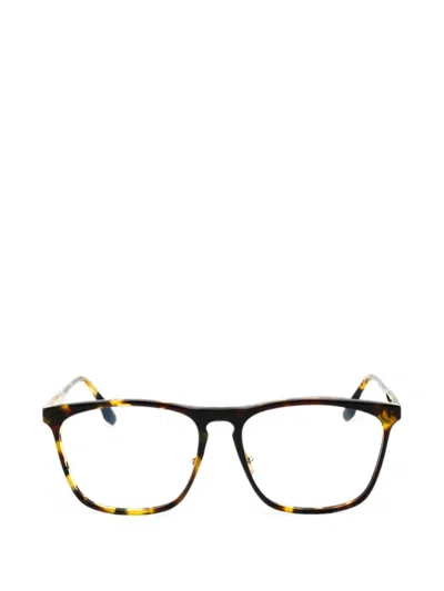 Victoria Beckham Square-frame Glasses In Brown