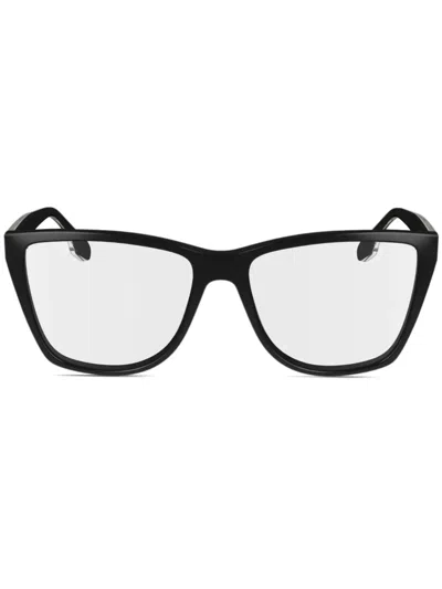Victoria Beckham Square-frame Glasses In Burgundy