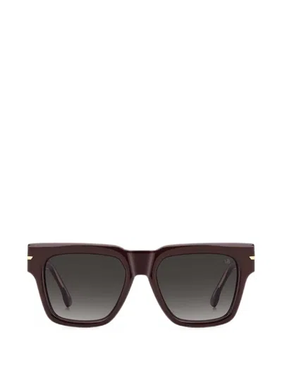 Victoria Beckham Square-frame Sunglasses In Brown