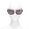 Victoria Beckham Star Top Bar Oversized Squa Sunglasses In Black