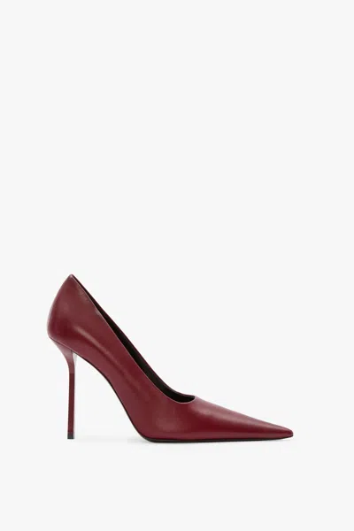 Victoria Beckham Stiletto Pump 100 In Burgundy Leather
