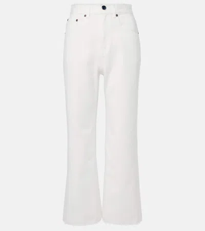 Victoria Beckham Straight Jeans In White