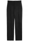 Victoria Beckham Straight-leg Canvas Trousers In Black