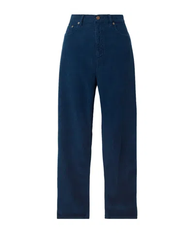 Victoria Beckham Straight Leg Jeans In Blue