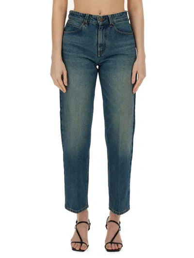 Victoria Beckham Straight Leg Jeans In Denim