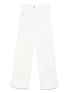 Victoria Beckham Straight-leg Jeans In Organic Cotton In Neutral