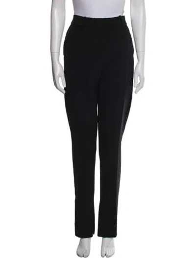Pre-owned Victoria Beckham Straight Leg Pants In Black