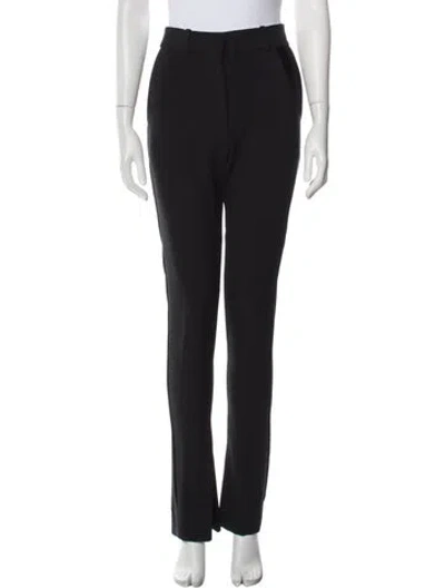 Pre-owned Victoria Beckham Straight Leg Pants In Black