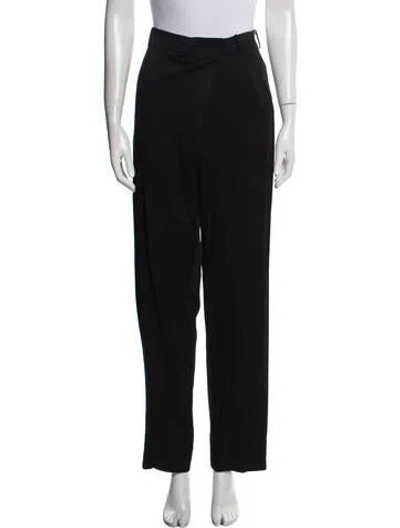 Pre-owned Victoria Beckham Straight Leg Pants In Black