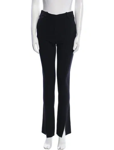 Pre-owned Victoria Beckham Straight Leg Pants In Black