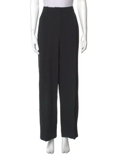 Pre-owned Victoria Beckham Straight Leg Pants In Black
