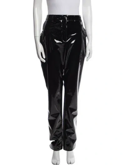 Pre-owned Victoria Beckham Straight Leg Pants In Black