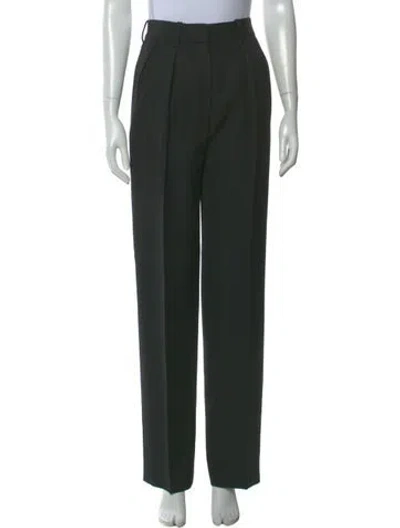 Pre-owned Victoria Beckham Straight Leg Pants In Black