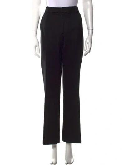 Pre-owned Victoria Beckham Straight Leg Pants In Black