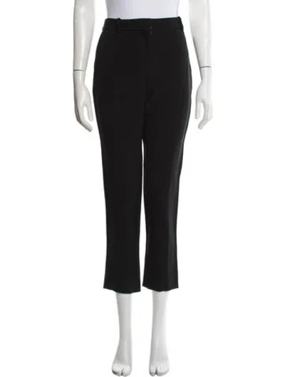 Pre-owned Victoria Beckham Straight Leg Pants In Black