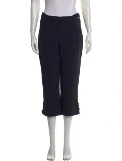 Pre-owned Victoria Beckham Straight Leg Pants In Black
