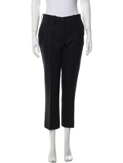 Pre-owned Victoria Beckham Straight Leg Pants In Black
