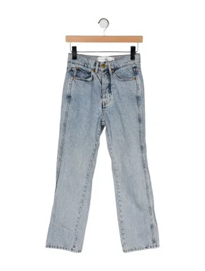 Pre-owned Victoria Beckham Straight Leg Pants In Blue