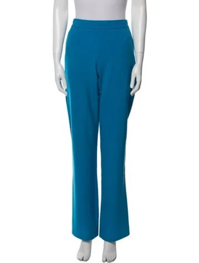 Pre-owned Victoria Beckham Straight Leg Pants In Blue